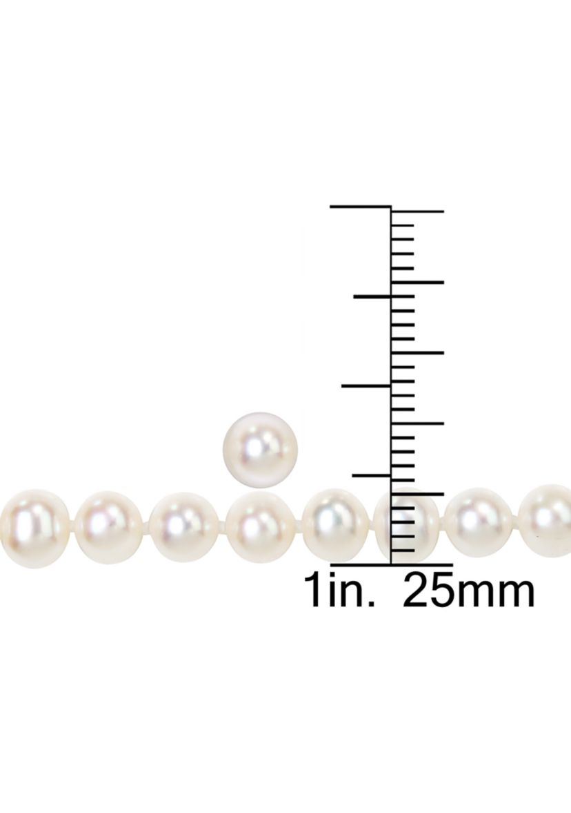 3-Piece Freshwater Cultured Pearl Bracelet, Necklace, and Earring Set