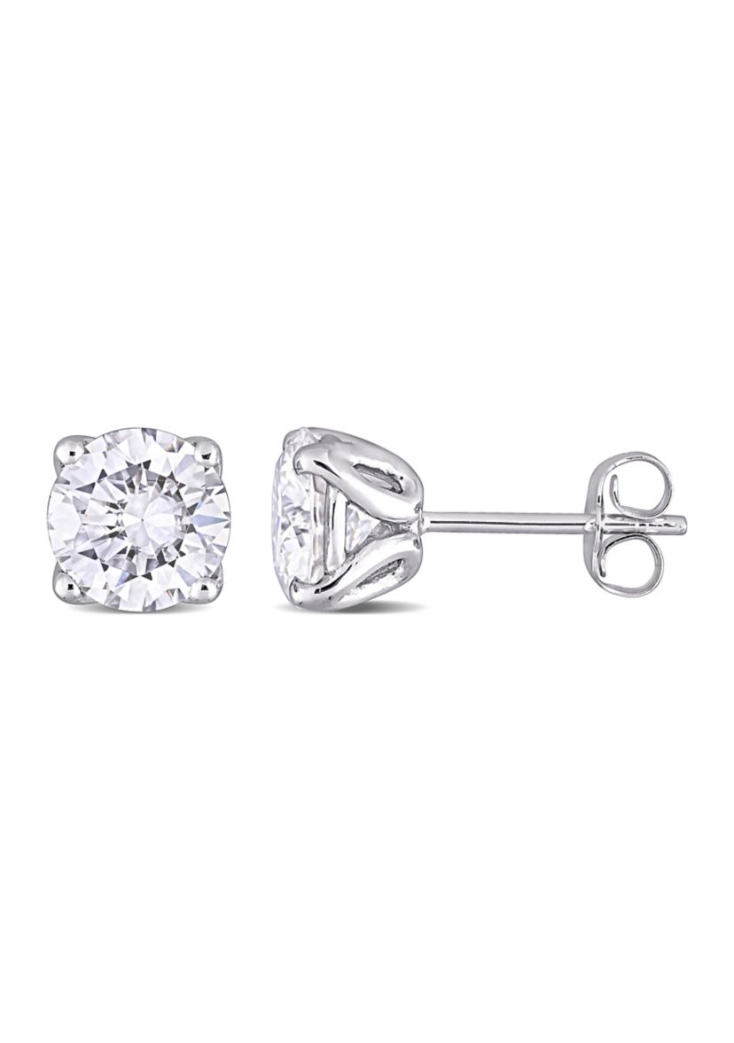 2.5 ct. t.w. Created Moissanite Solitaire Stud Earrings in 10K White Gold
