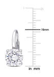 4 ct. t.w. Created Moissanite Solitaire Earrings in 14K White Gold