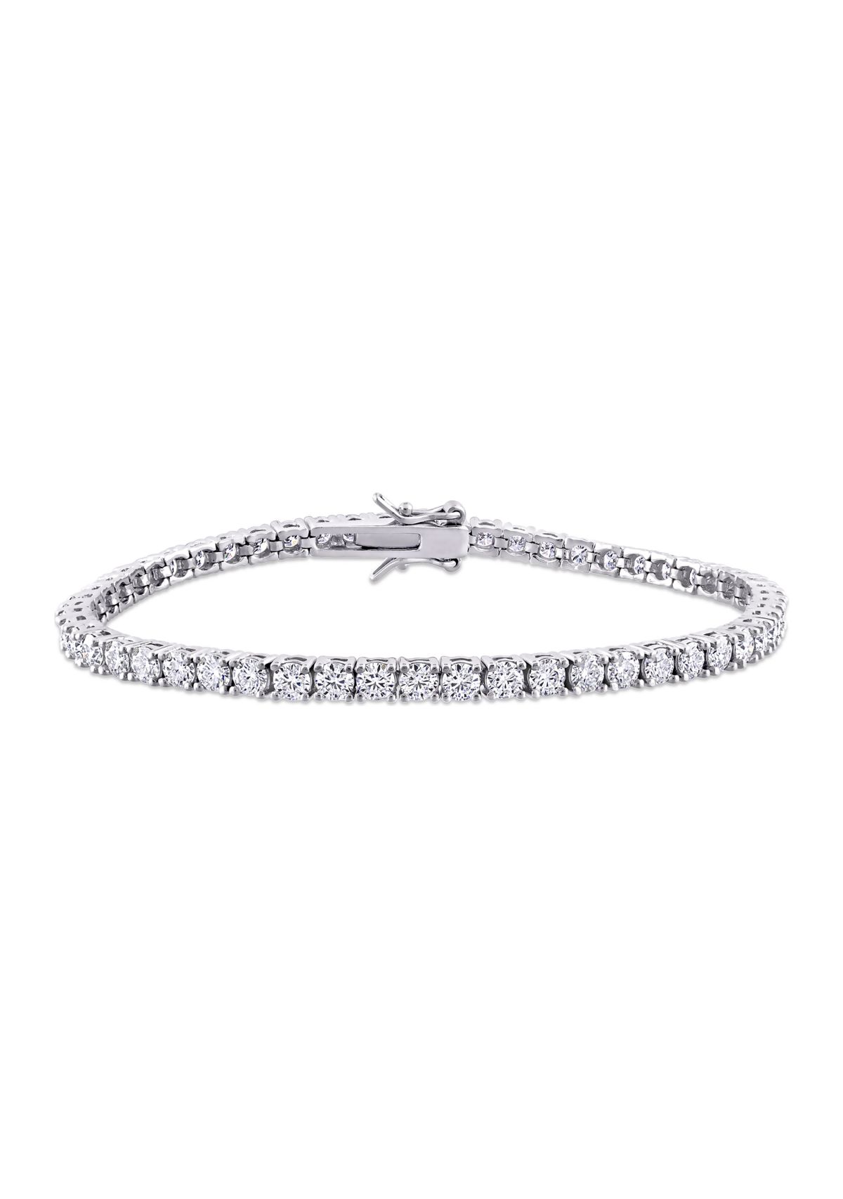 5 ct. t.w. Created Moissanite Tennis Bracelet in Sterling Silver