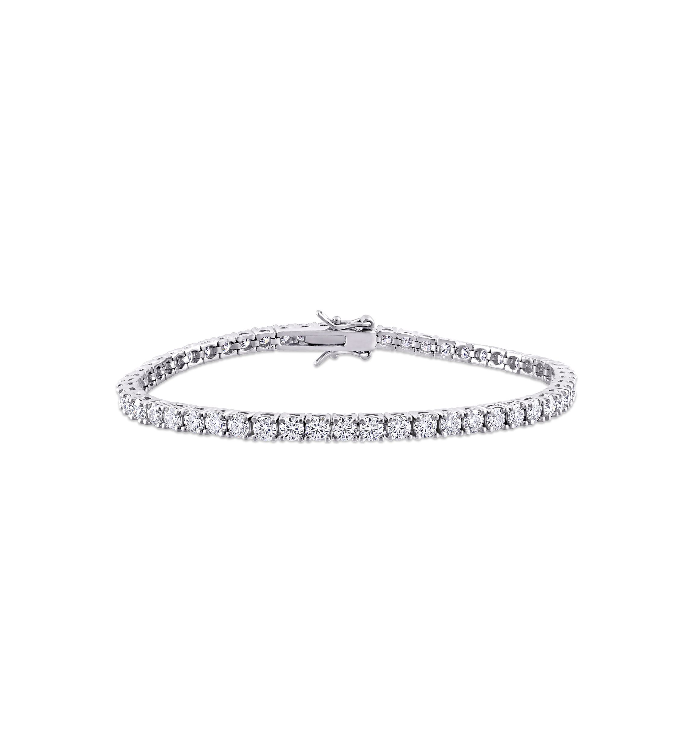 5 ct. t.w. Created Moissanite Tennis Bracelet in Sterling Silver