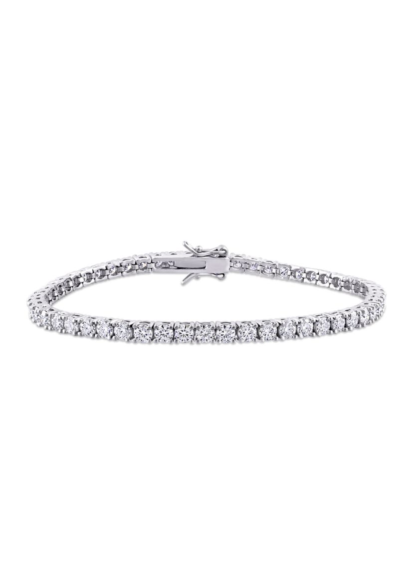 5 ct. t.w. Created Moissanite Tennis Bracelet in Sterling Silver