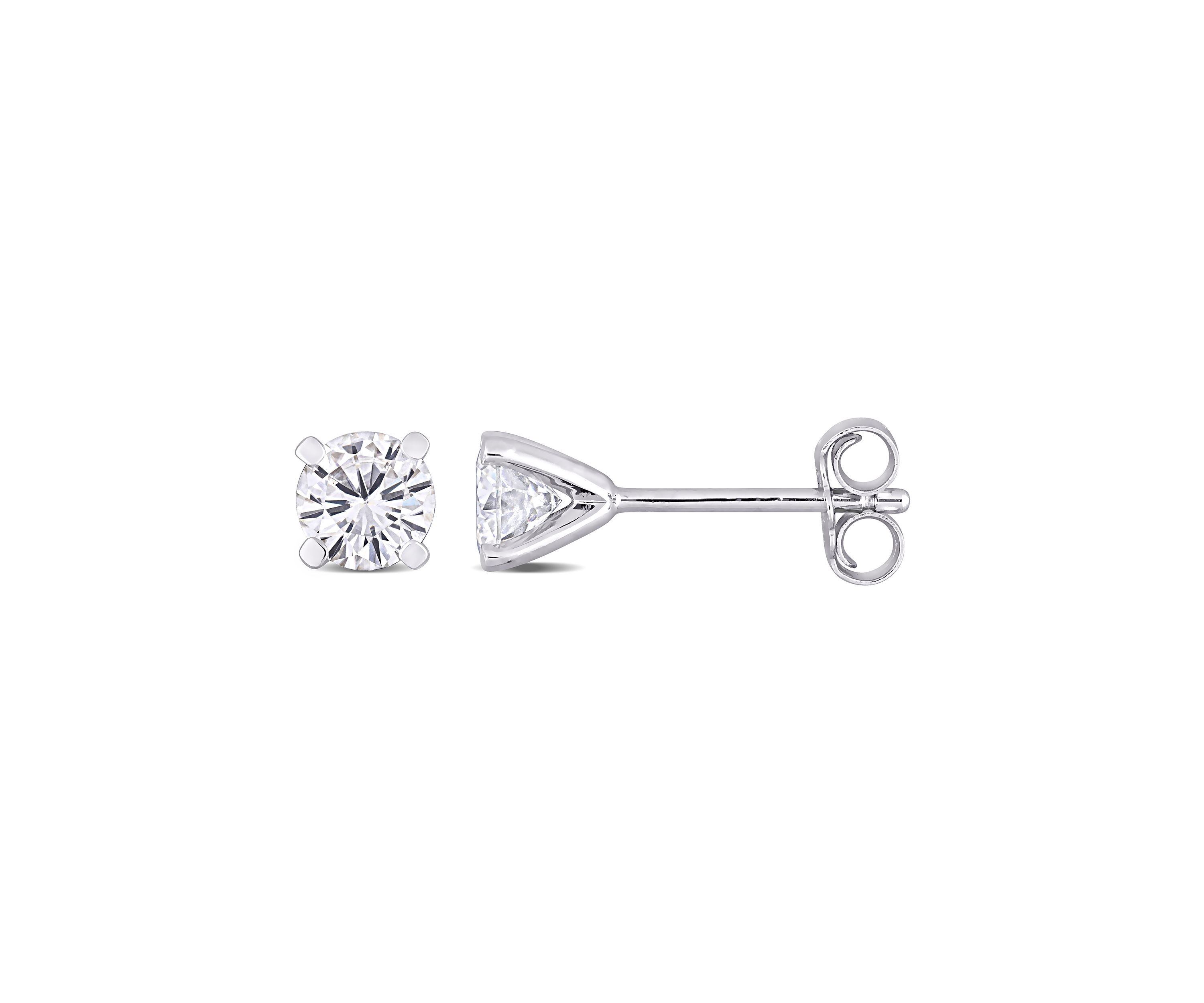 1 ct. t.w. Created Moissanite Solitaire Stud Earrings in Sterling Silver