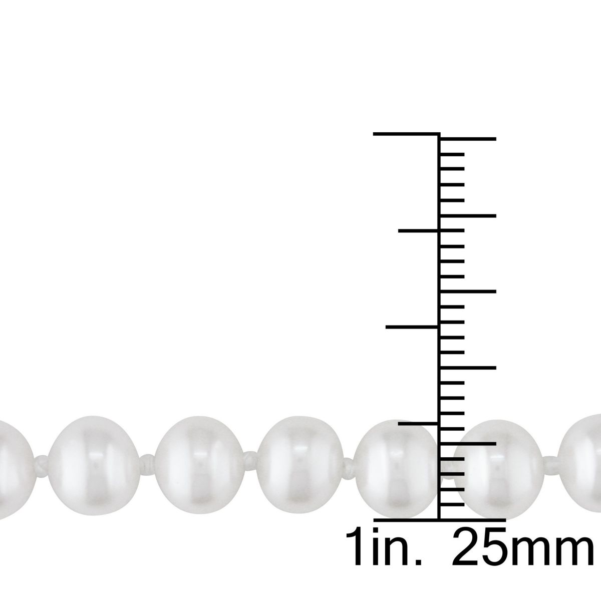 6-7MM Freshwater Cultured Pearl Bracelet with 14K Yellow Gold Clasp