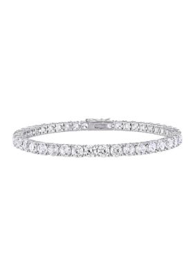 Buy 10k Yellow Gold 2 Row Diamond Tennis Bracelet 8 Inch 14.23ct