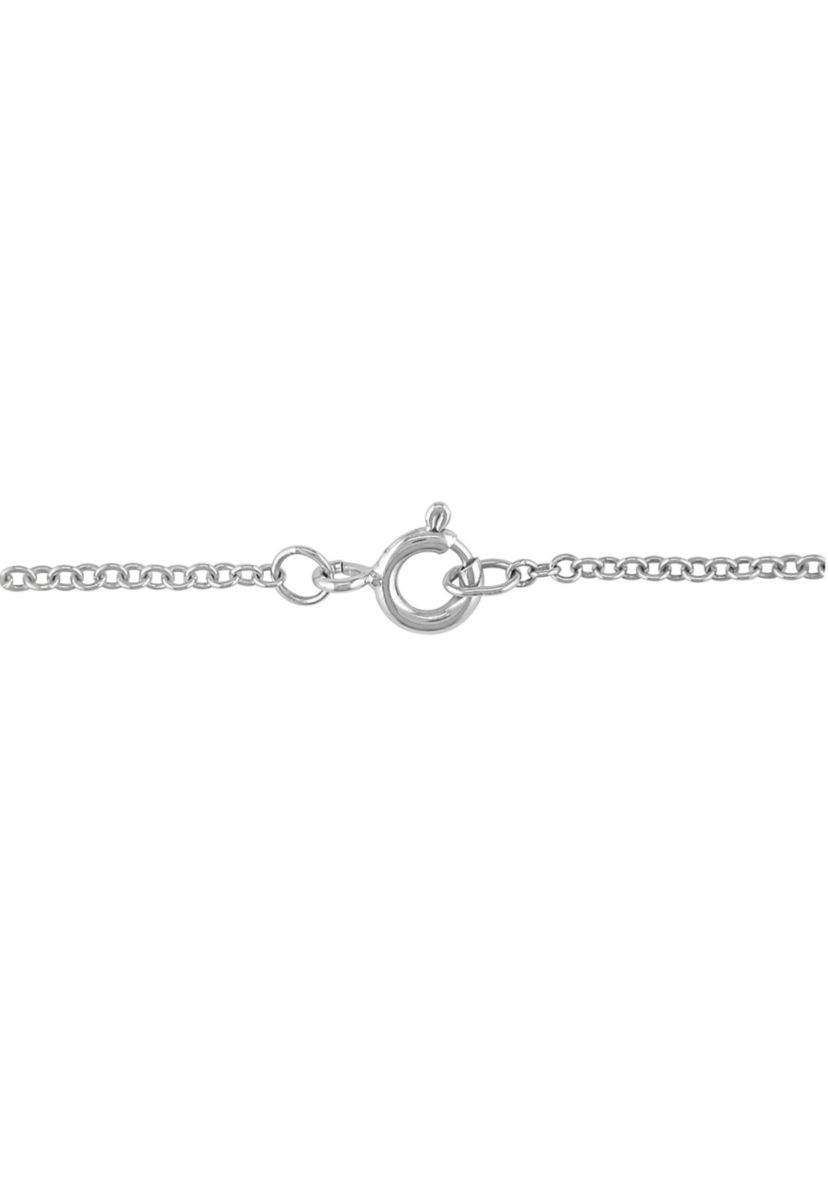 Lab Created Created Blue and Created White Sapphire Teardrop Halo Pendant with Chain in Sterling Silver