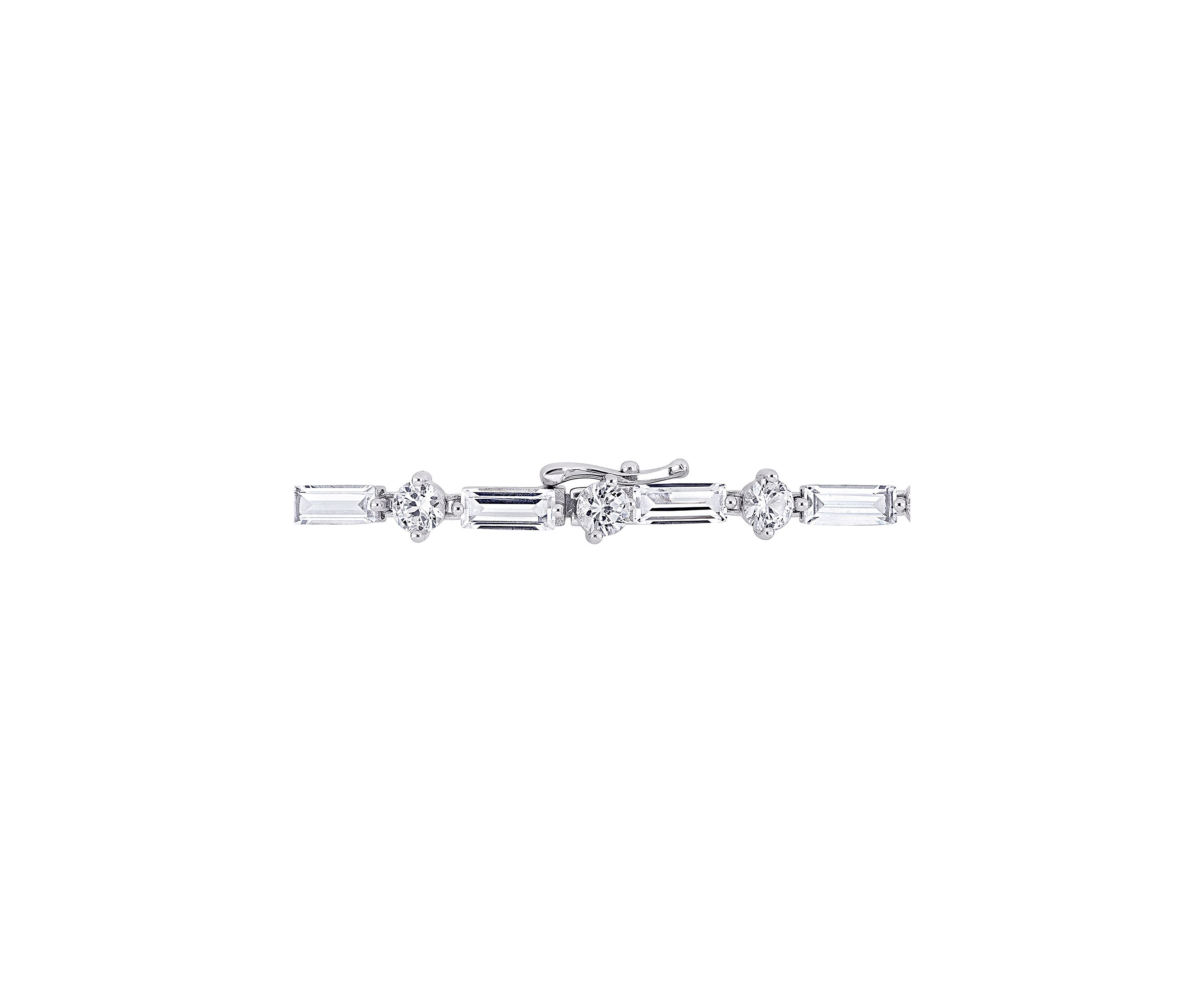 Lab Created 13.8 ct. t.w.  Created White Sapphire Bracelet in Sterling Silver