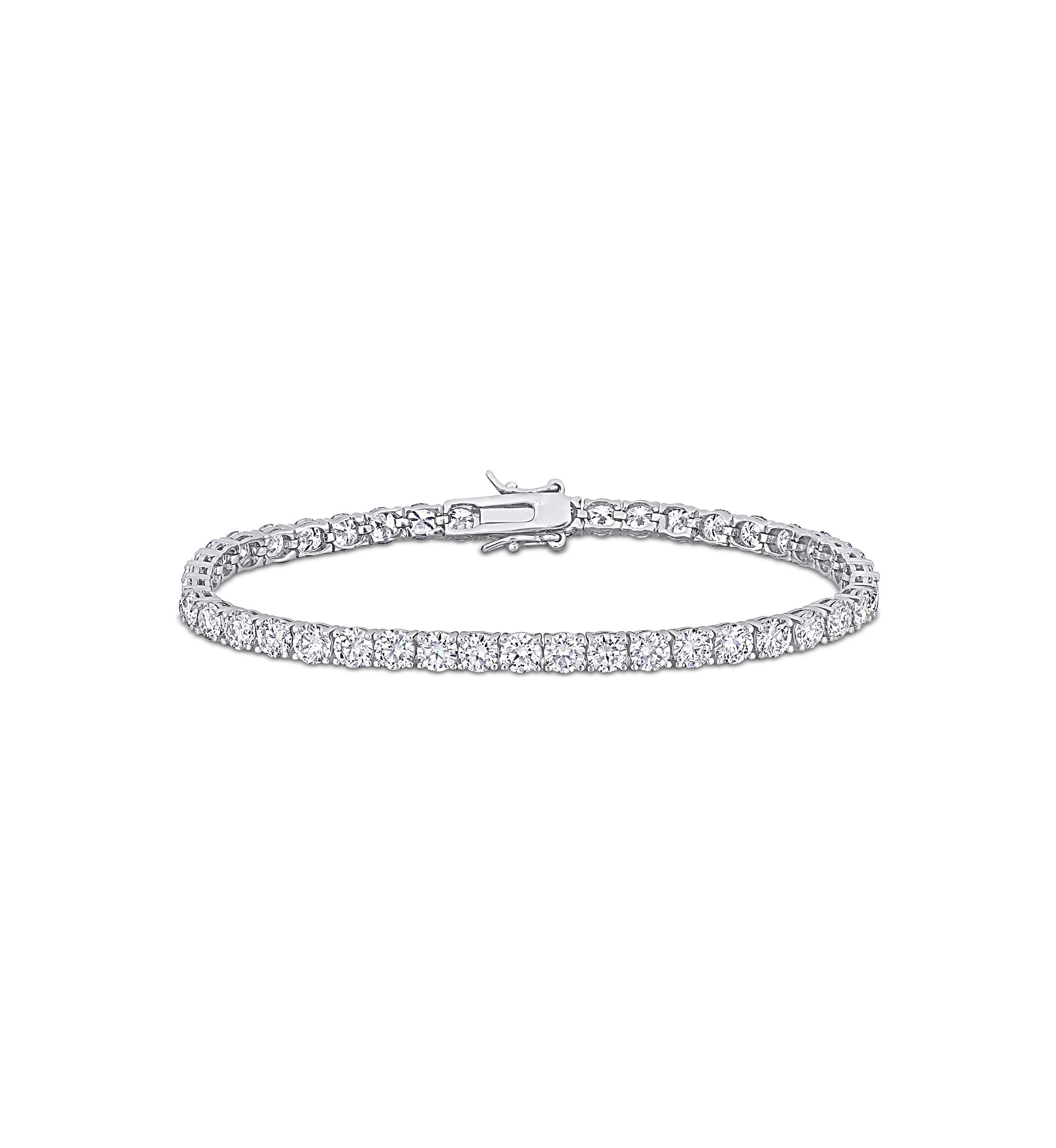9.5 ct. t.w. Created Moissanite Tennis Bracelet in Sterling Silver