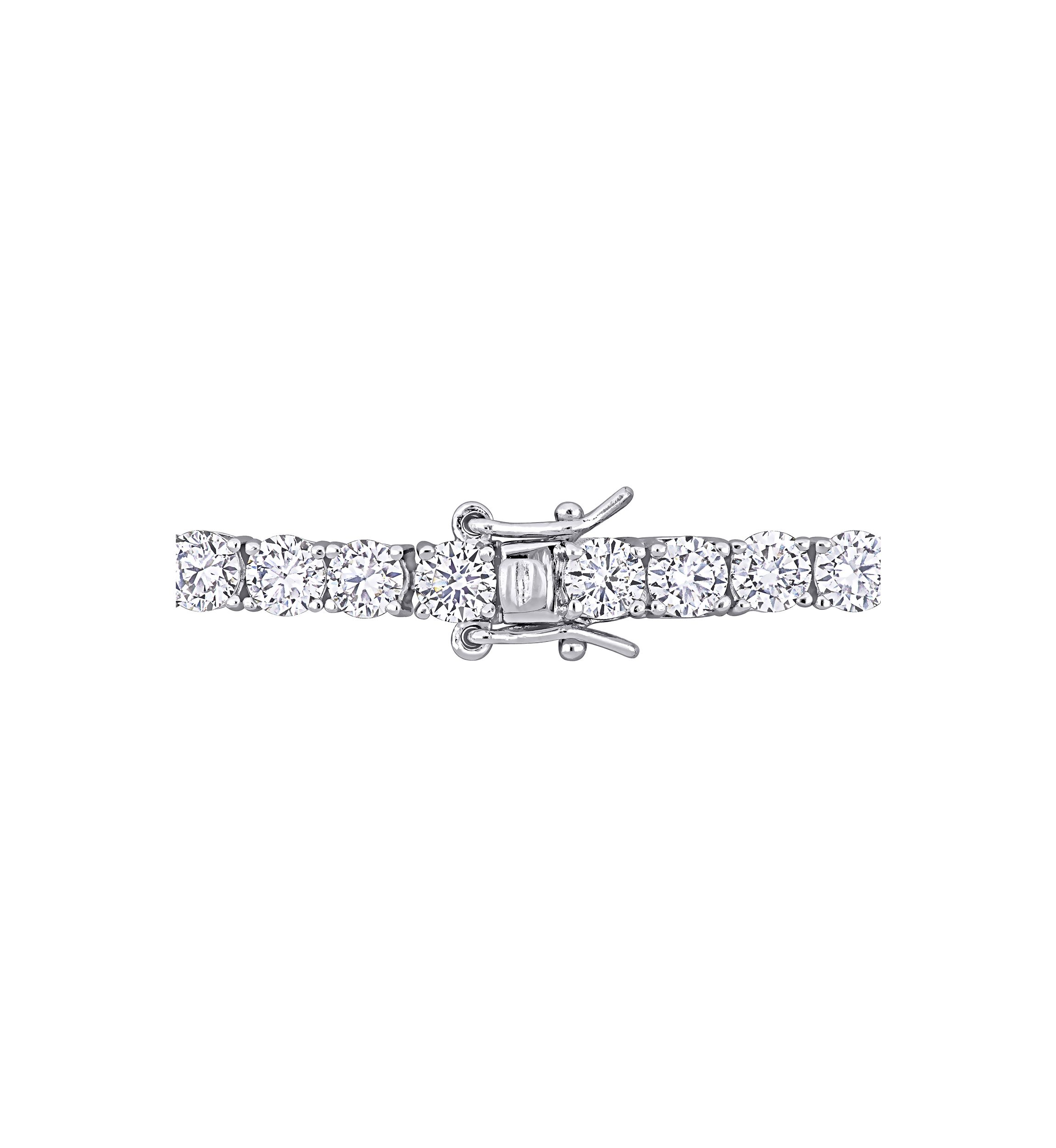 9.5 ct. t.w. Created Moissanite Tennis Bracelet in Sterling Silver