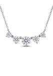2.5 ct. t.w. Created Moissanite Heart Necklace in Sterling Silver