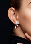 2.25 ct. t.w. Created Moissanite Dangle Drop Earrings in Sterling Silver
