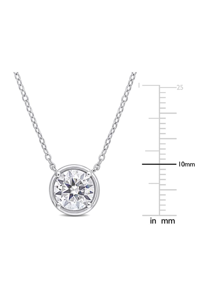 1.8 ct. t.w. Created Moissanite Necklace in Sterling Silver