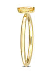 1/3 ct. t.w. Marquise Yellow Sapphire Solitaire Stackable Ring in 10k Yellow Gold
