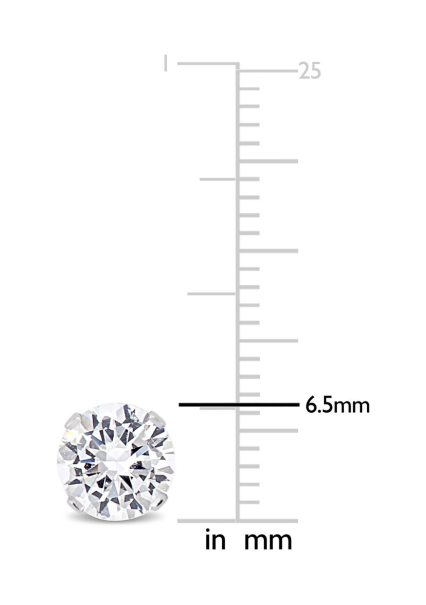 Lab Created 2.6 CT TGW Created White Sapphire Stud Earrings in 10k White Gold