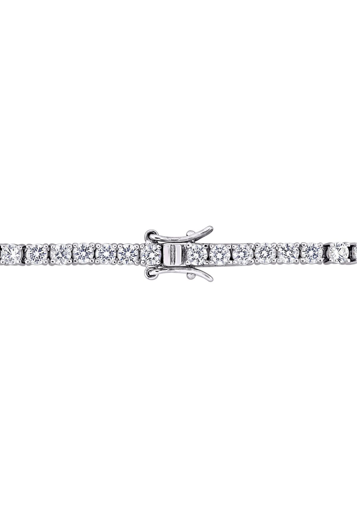Lab Created 8.25 CT TGW Created White Sapphire Tennis Bracelet in Sterling Silver