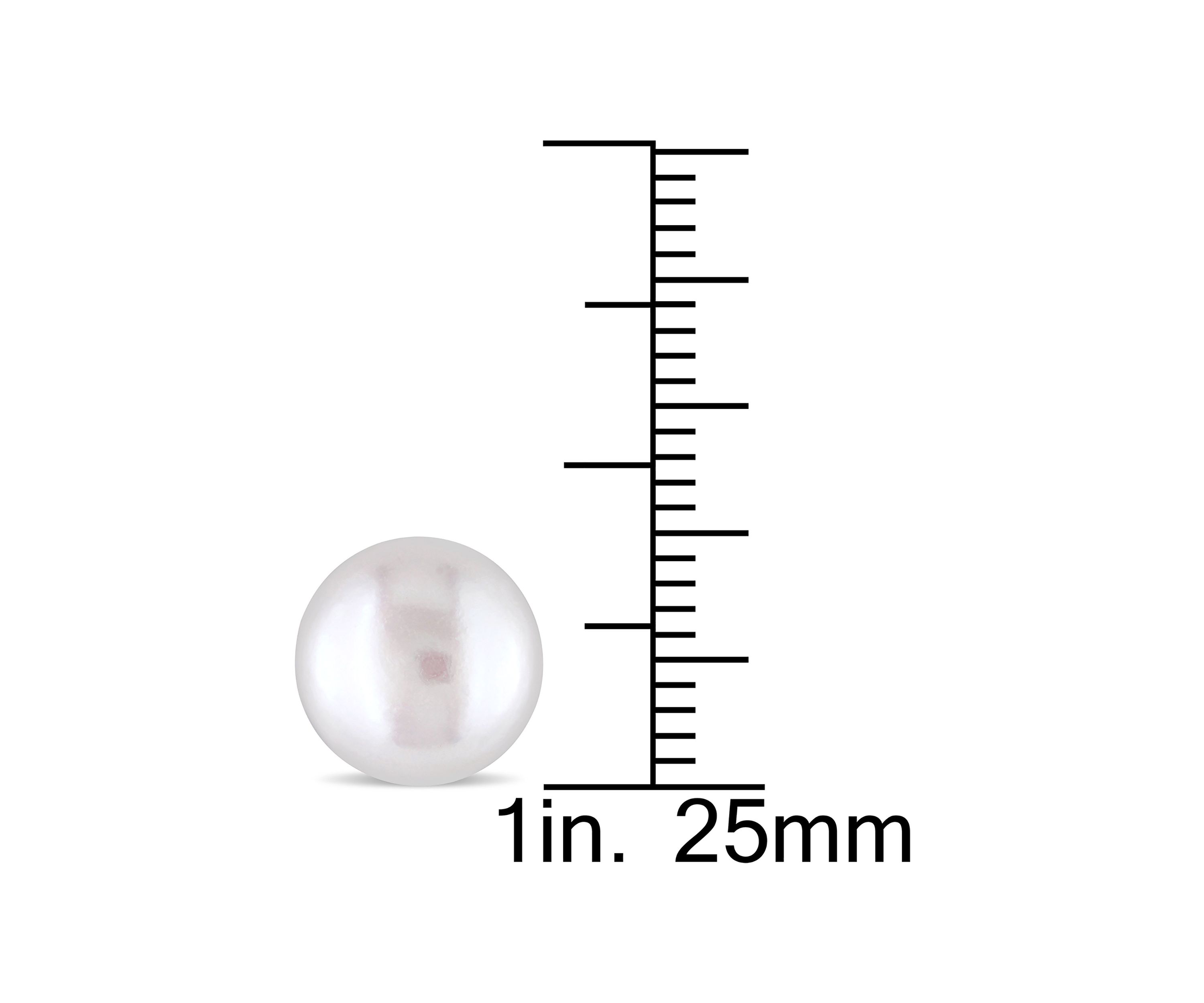 9-10MM Cultured Freshwater Pearl Stud Earrings in 10k Yellow Gold
