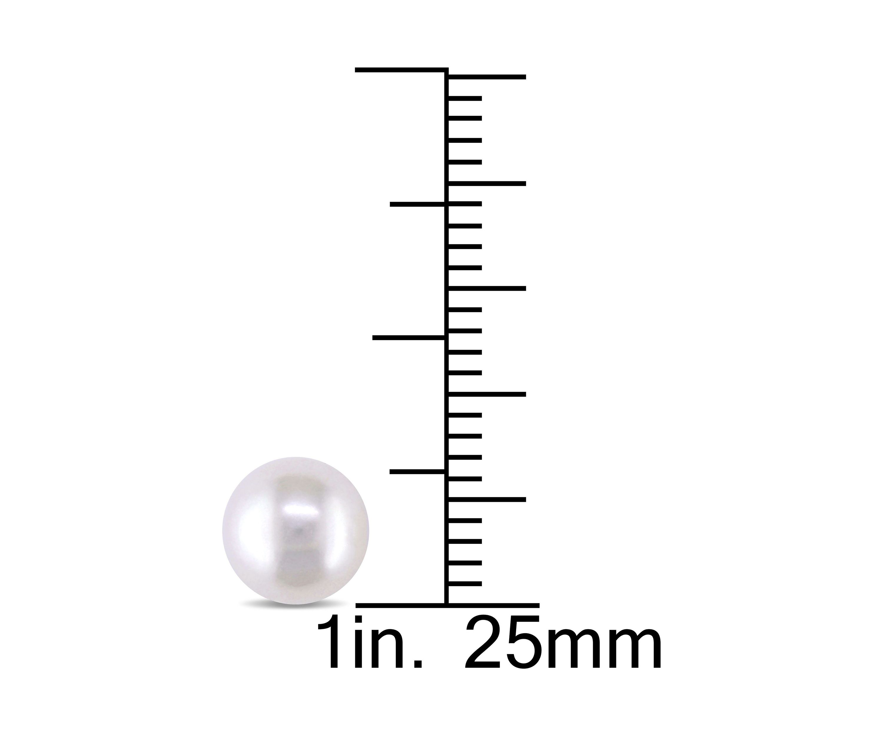 7-7.5MM Cultured Freshwater Pearl Stud Earrings in 14k Yellow Gold