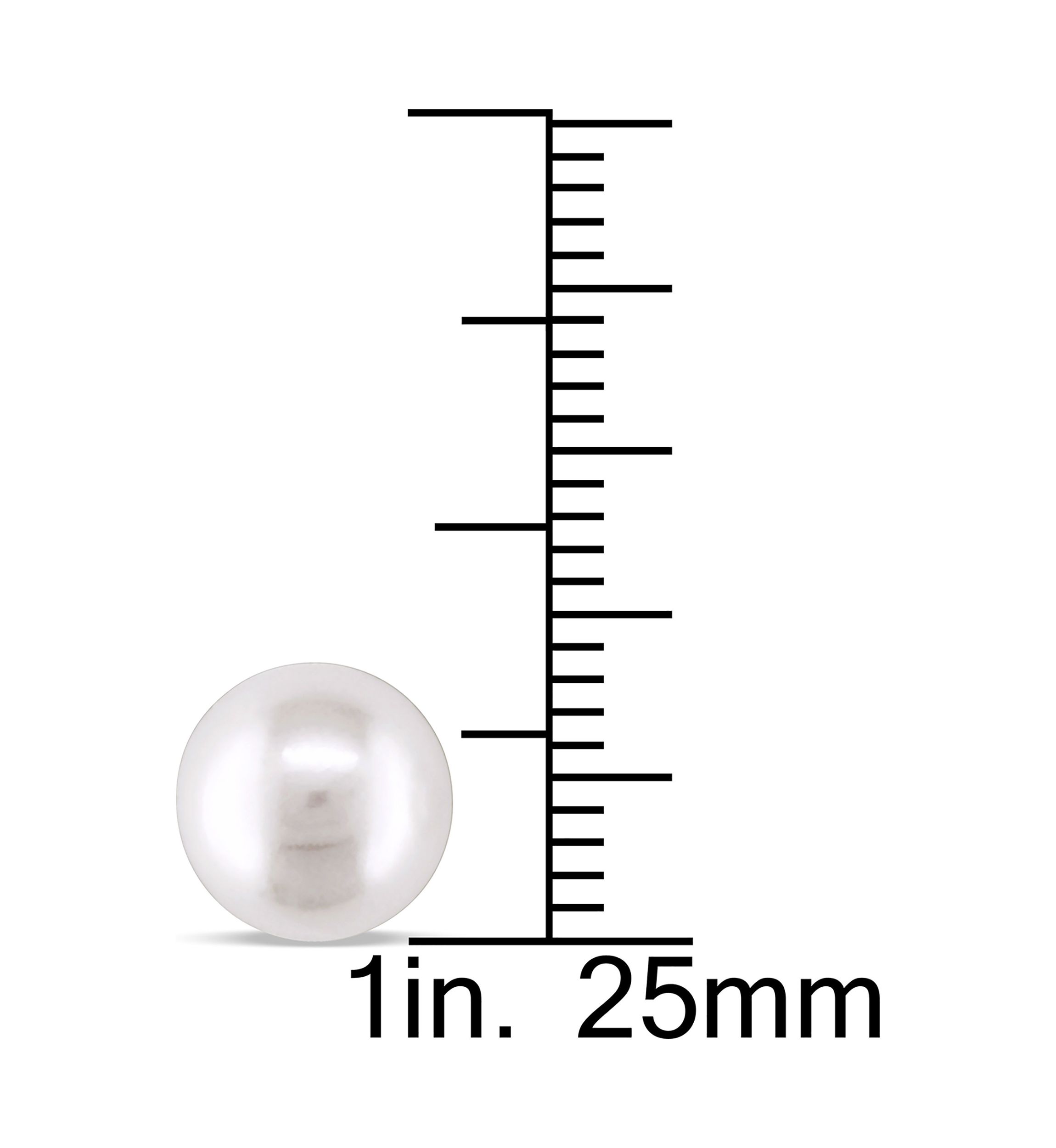 8-8.5MM Cultured Freshwater Pearl Stud Earrings in 14k Yellow Gold