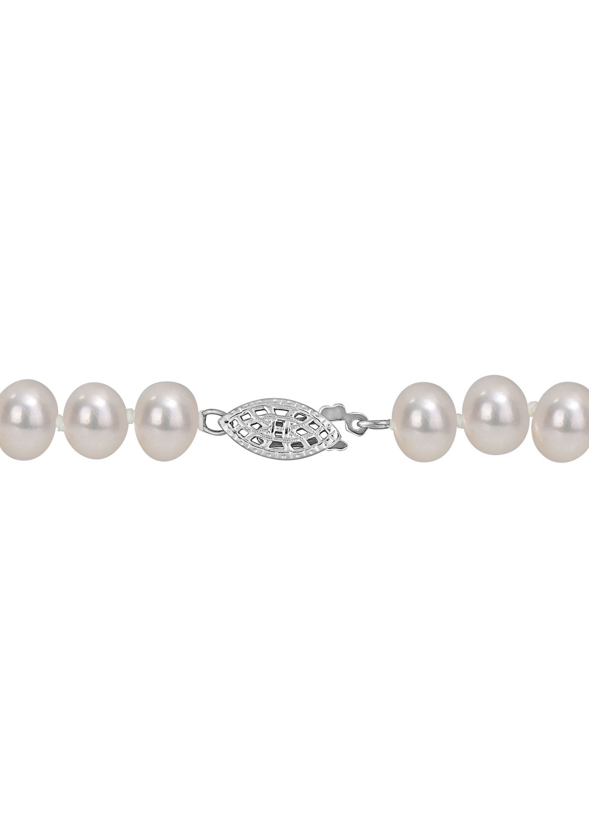 5-6MM Freshwater Cultured Pearl 18" Strand Necklace with Sterling Silver Clasp