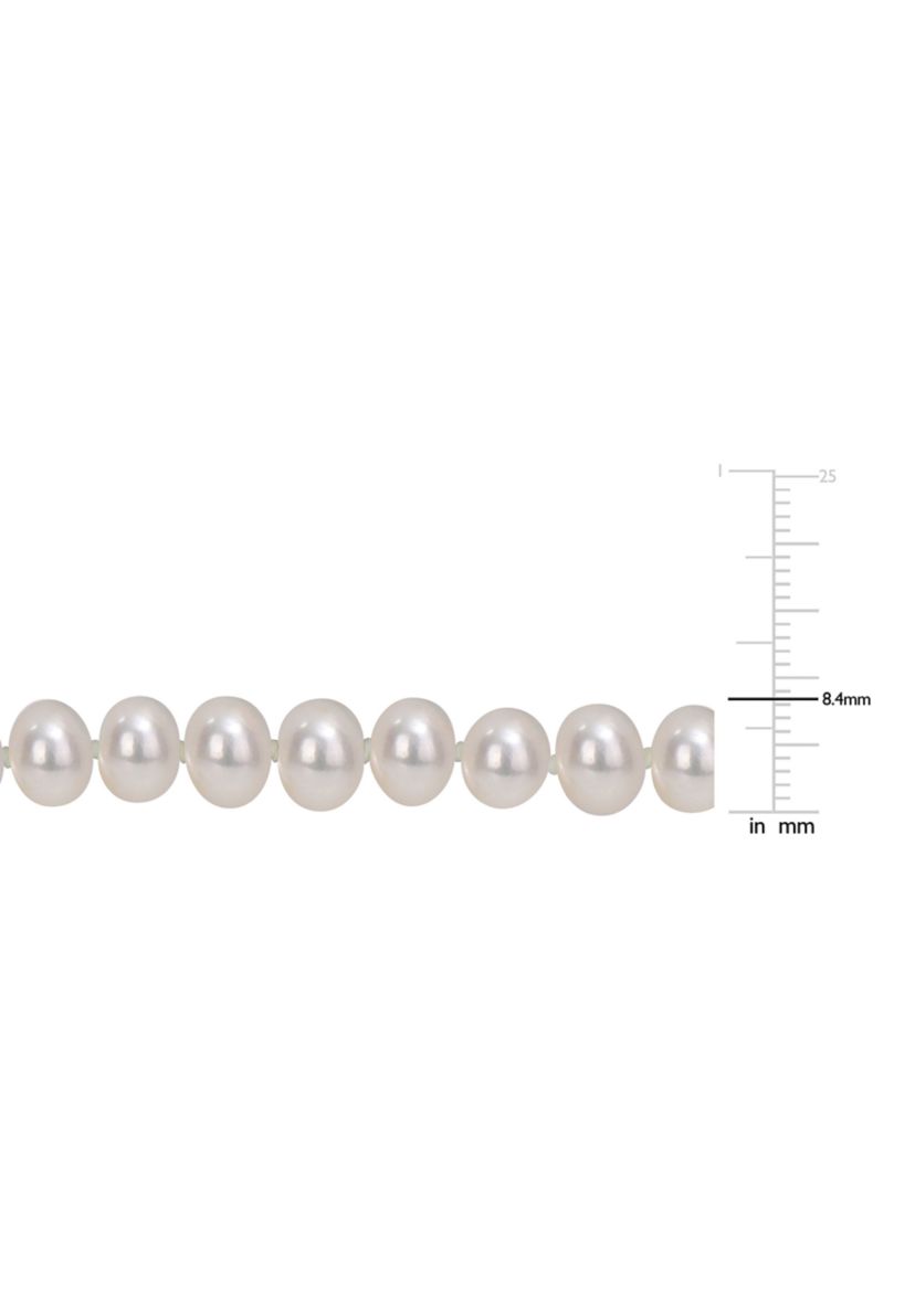 5-6MM Freshwater Cultured Pearl 18" Strand Necklace with Sterling Silver Clasp