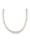Freshwater Baroque Cultured Pearl 18" Strand Necklace with 14k White Gold Clasp