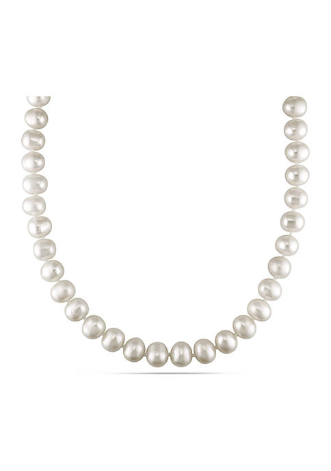 Freshwater Baroque Cultured Pearl 18" Strand Necklace with 14k White Gold Clasp