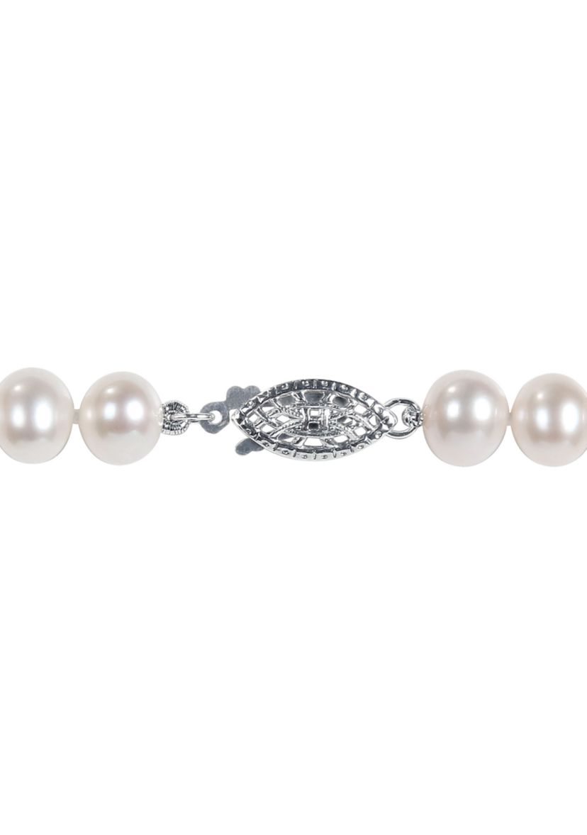 6.5-7MM Cultured Freshwater Pearl 16" Strand Necklace with Sterling Silver Clasp