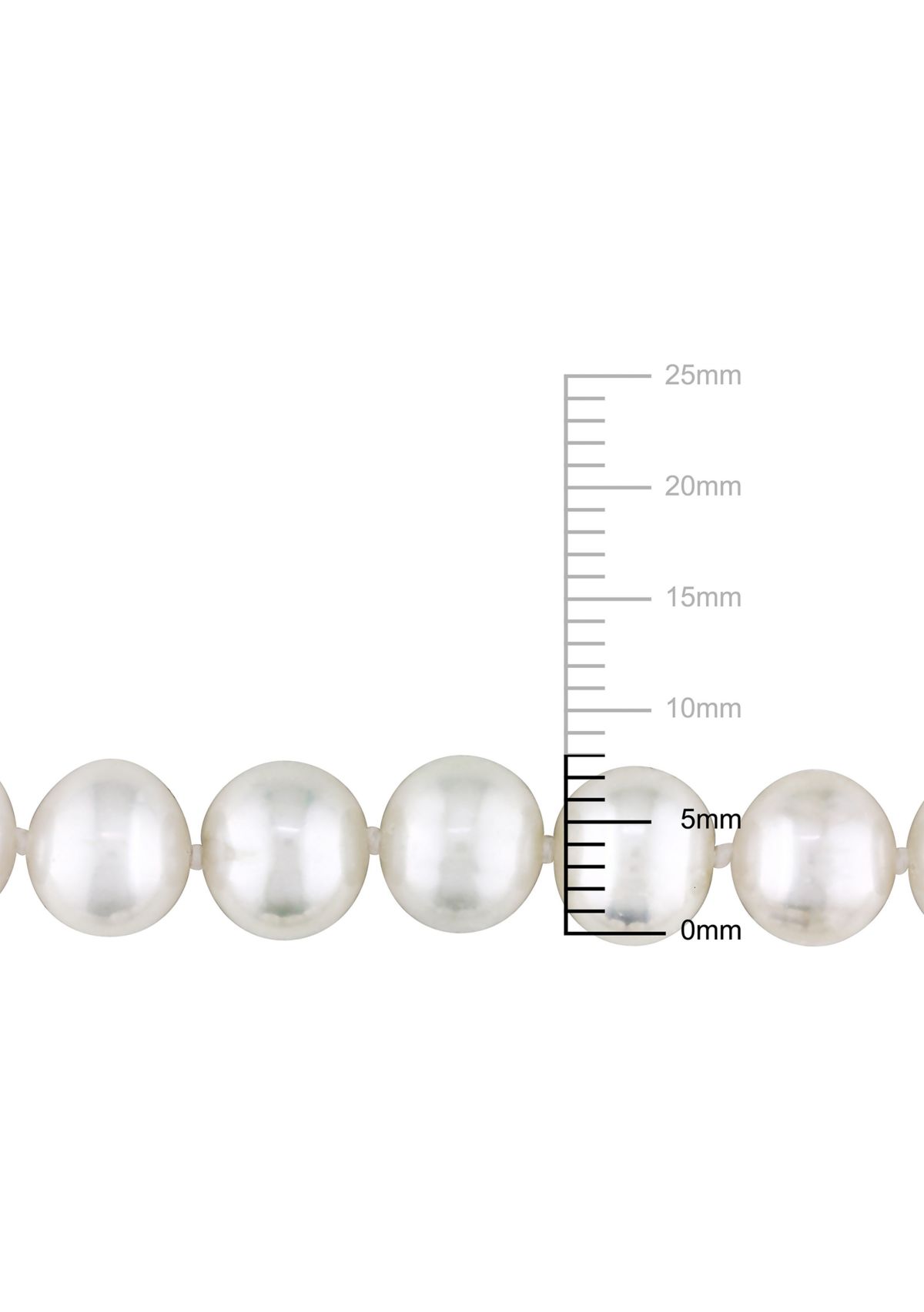 7.5-8MM Cultured Freshwater Pearl 18" Strand Necklace with Sterling Silver Clasp