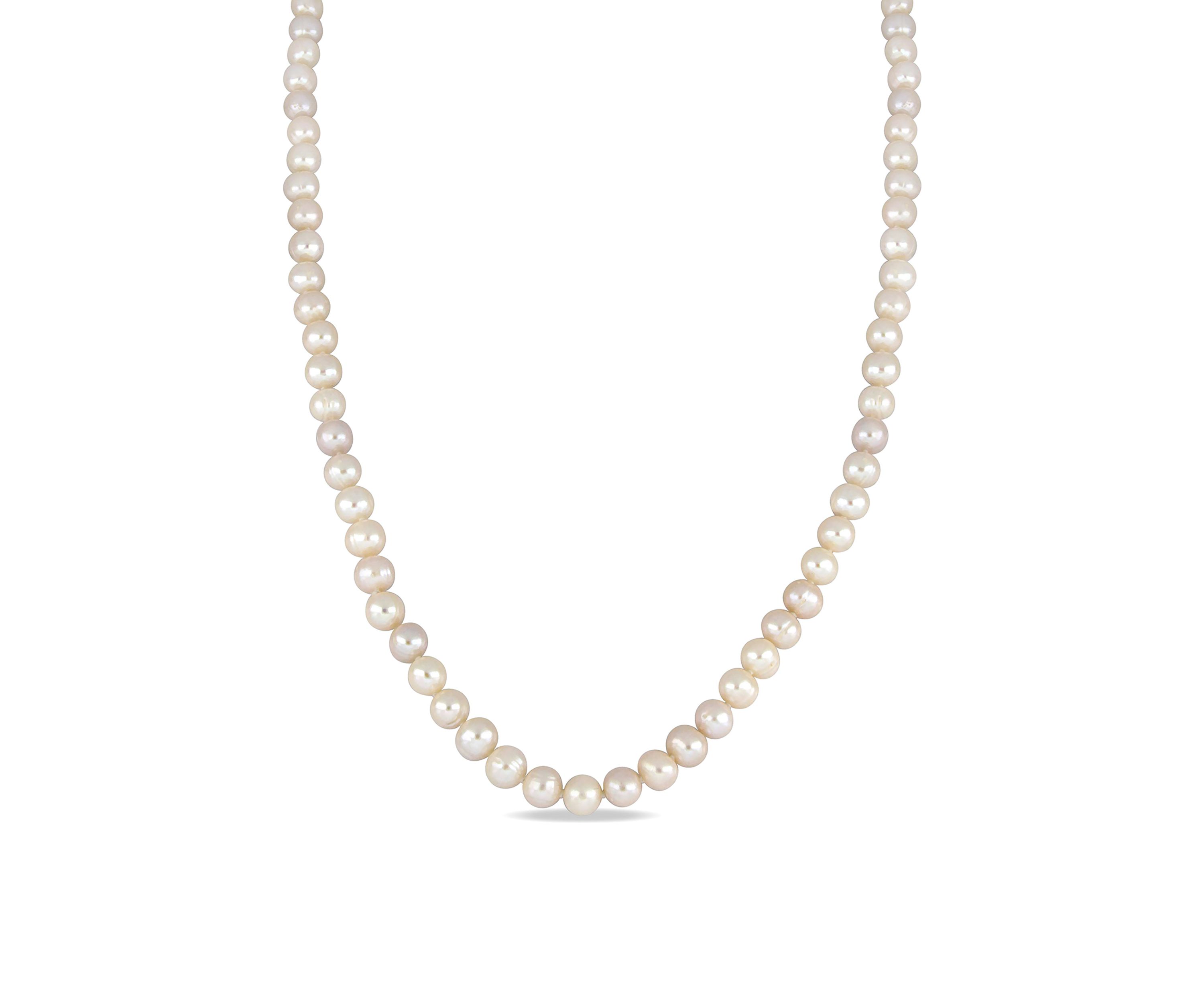 7.5-8MM Cultured Freshwater Pearl 36" Endless Strand Necklace