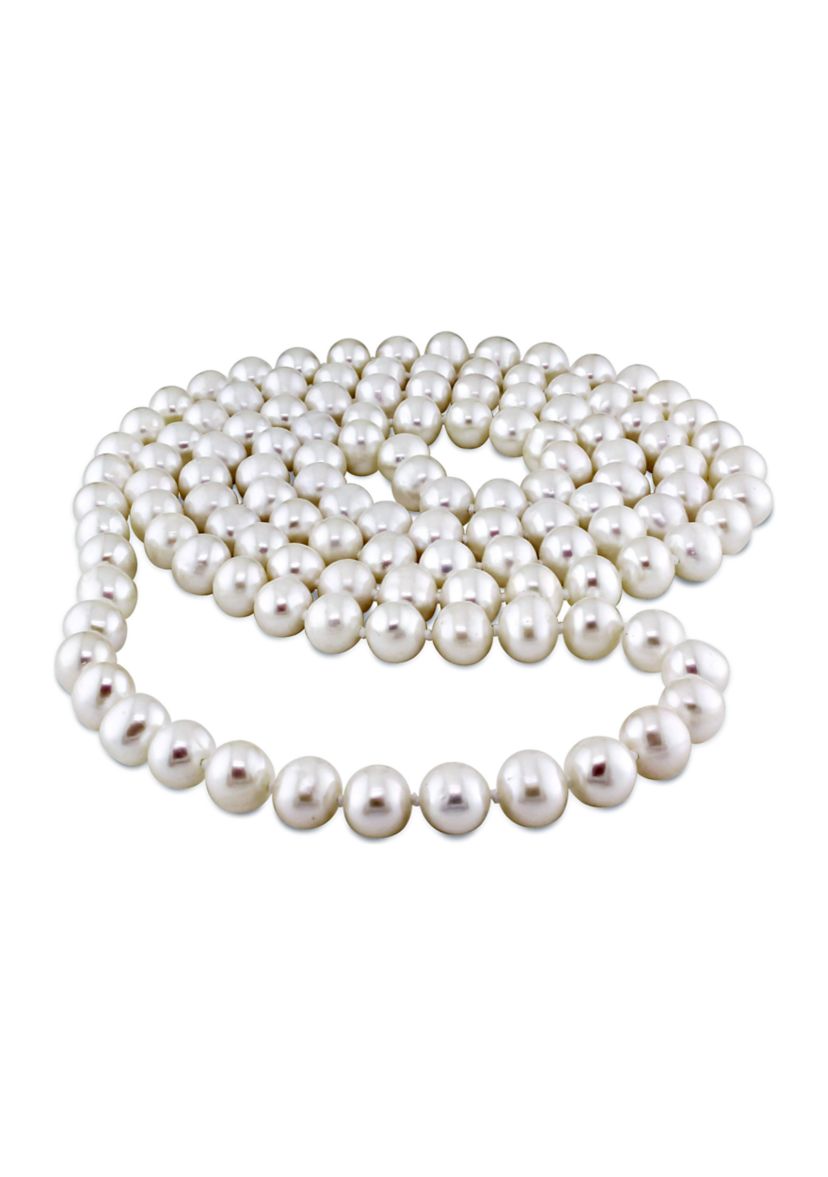 7.5-8MM Cultured Freshwater Pearl 36" Endless Strand Necklace