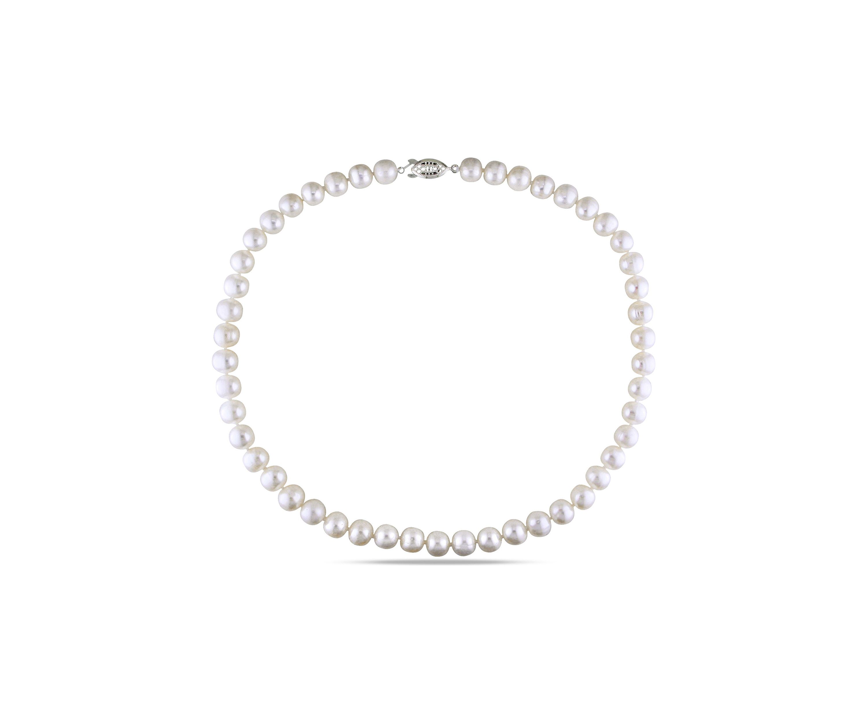 9-10MM Freshwater Cultured Pearl 18" Strand Necklace
