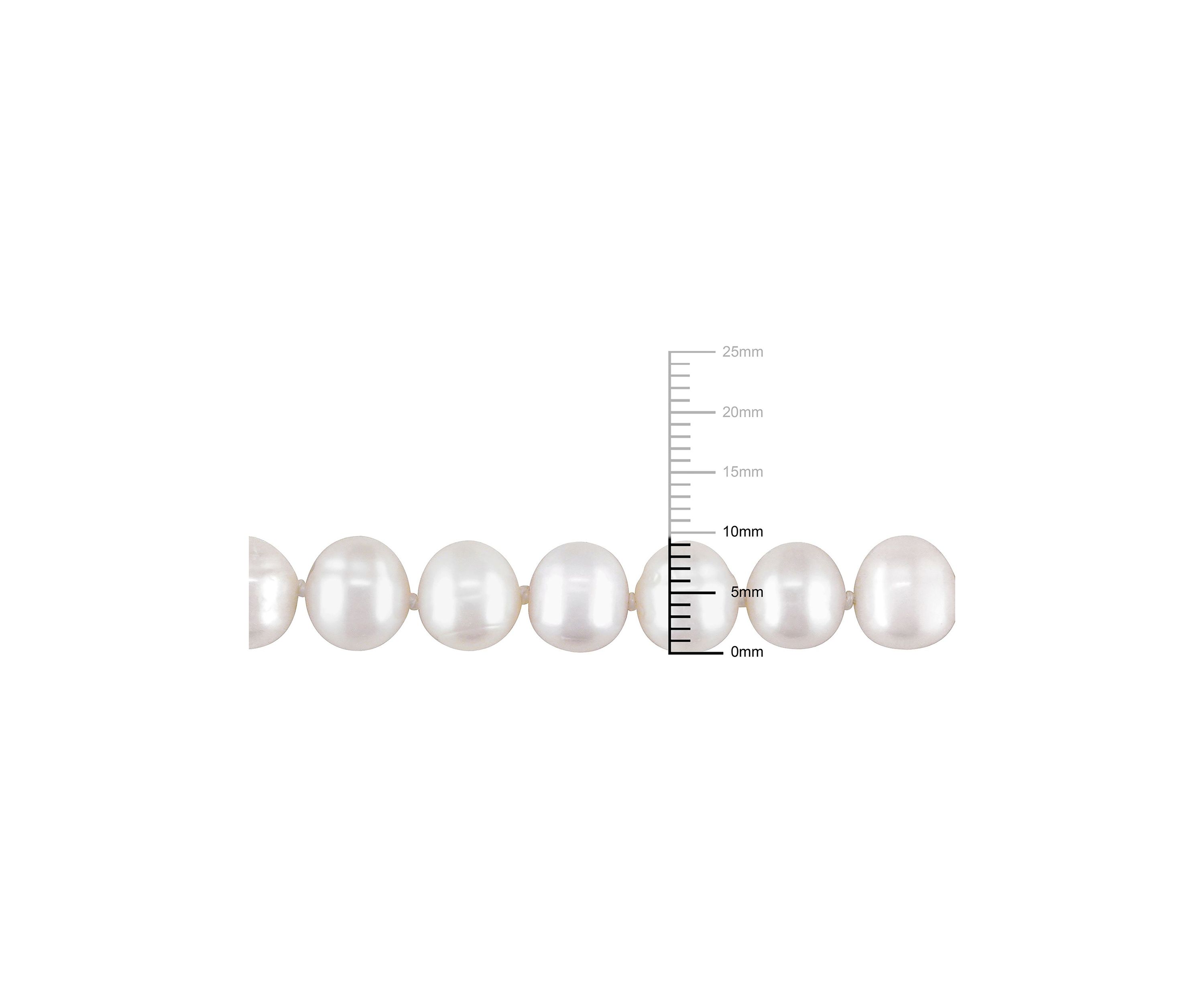 9-10MM Freshwater Cultured Pearl 18" Strand Necklace