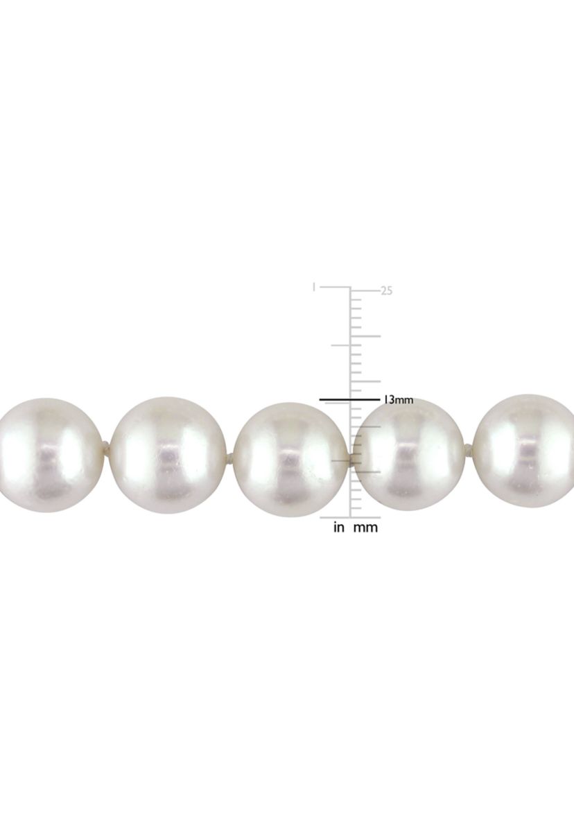 10-13MM South Sea Pearl Graduated 18" Strand Necklace with 14k Yellow Gold Clasp