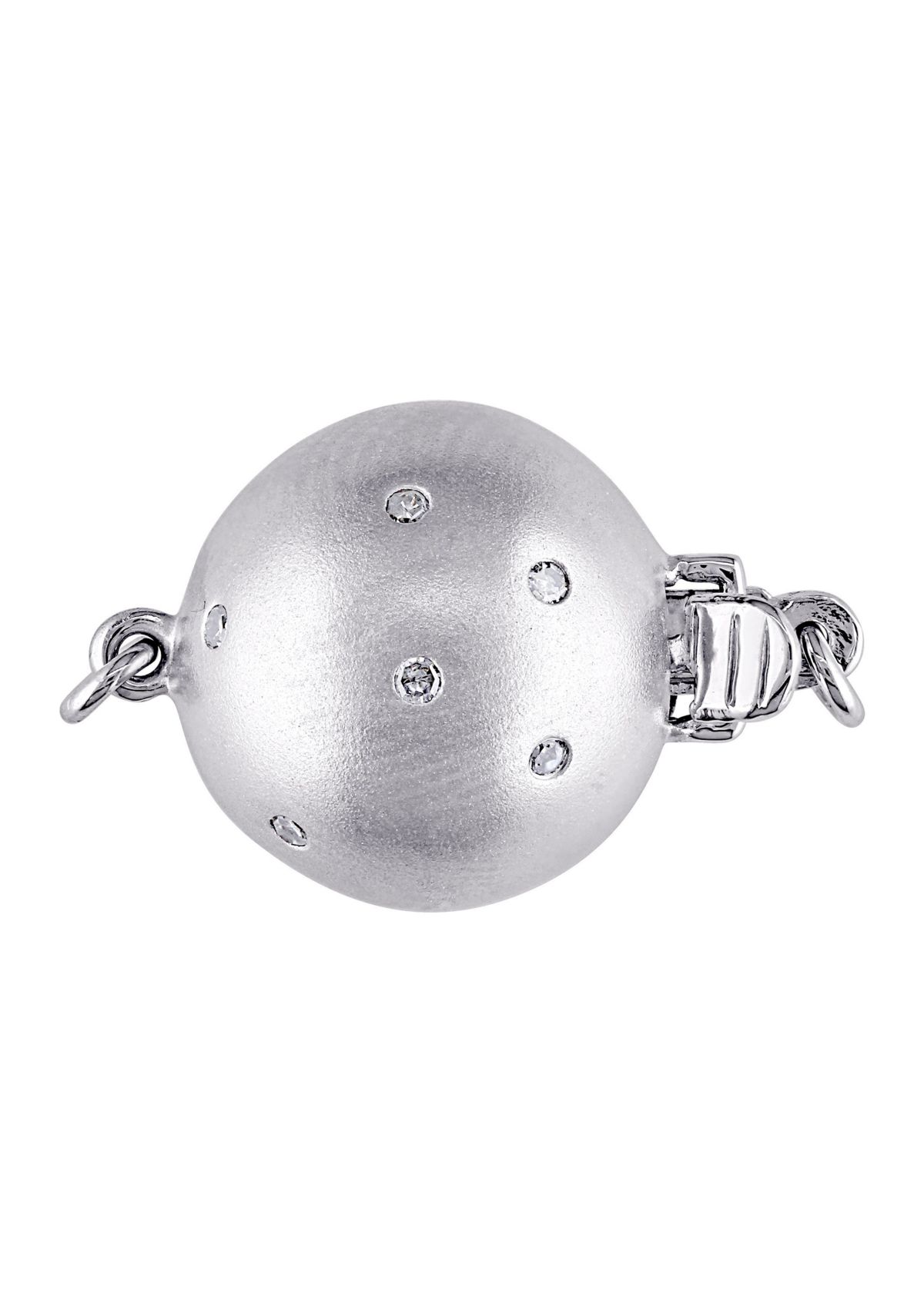 10-12MM South Sea Pearl 18" Strand Necklace with Diamond Clasp in 14k White Gold