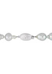 South Sea Cultured Pearl 18" Strand Necklace with 14k White Gold Clasp