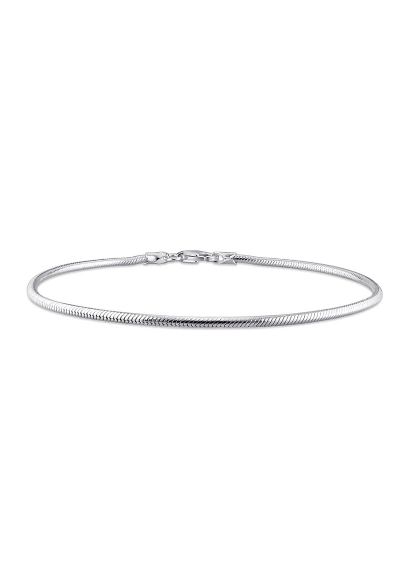 Sterling Silver 1.9mm Snake Chain Bracelet, 9"