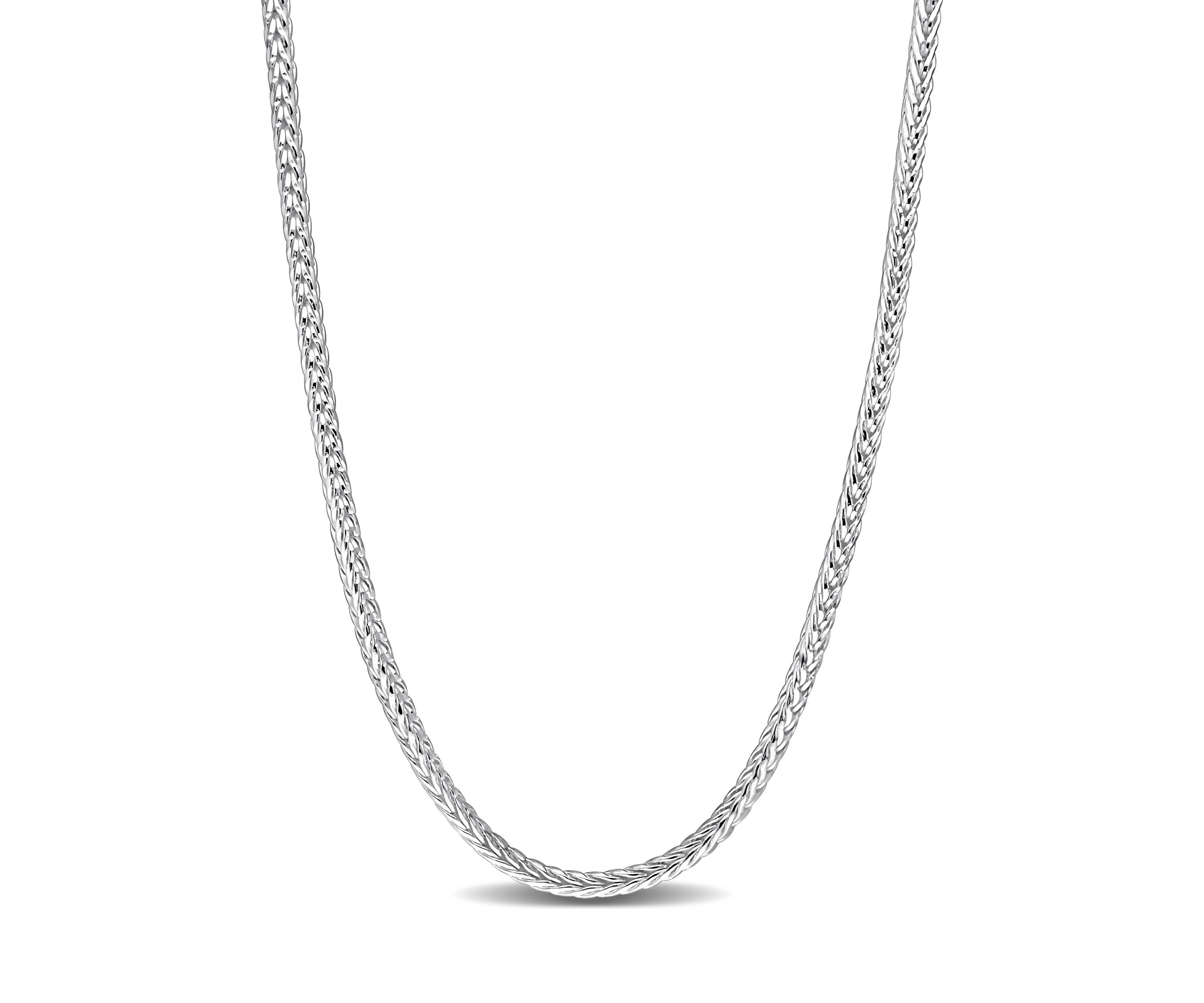 Sterling Silver Foxtail Chain Necklace