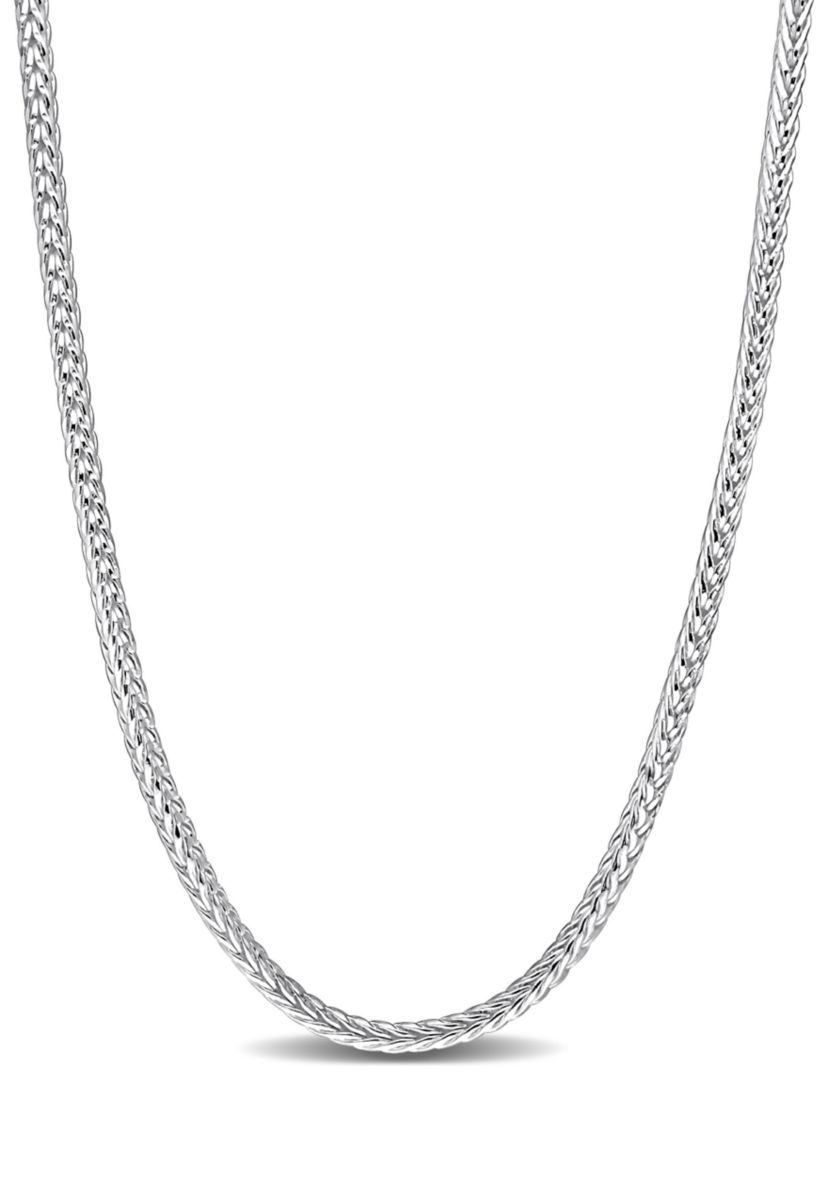 Sterling Silver Foxtail Chain Necklace