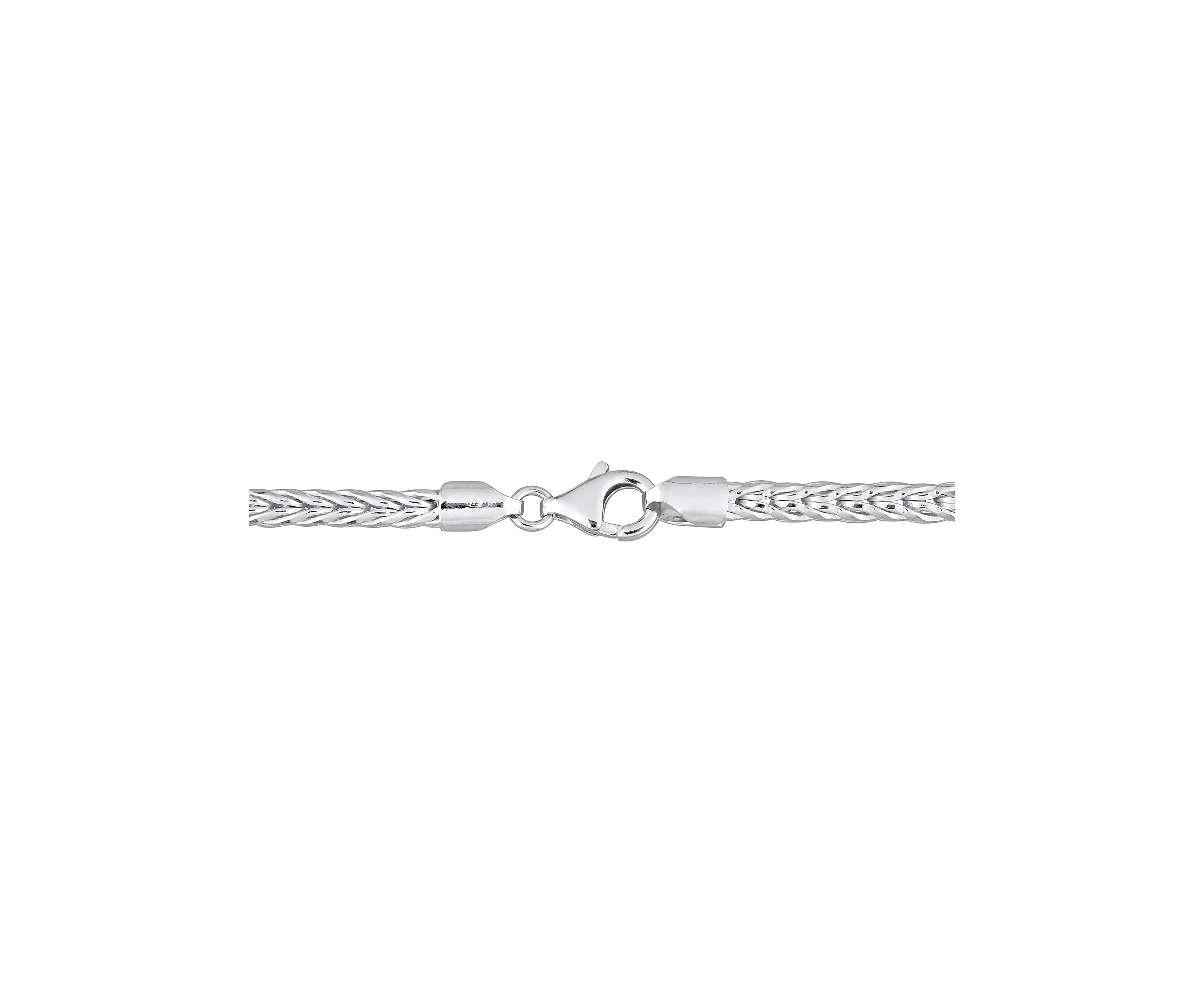 Sterling Silver Foxtail Chain Necklace