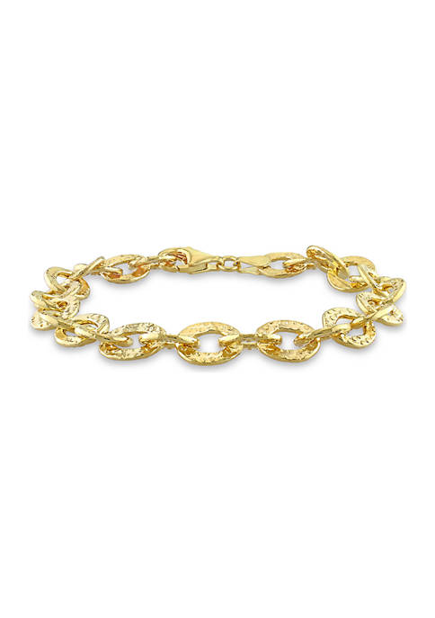 Belk & Co. 7.5&quot; 18k Yellow Gold Plated