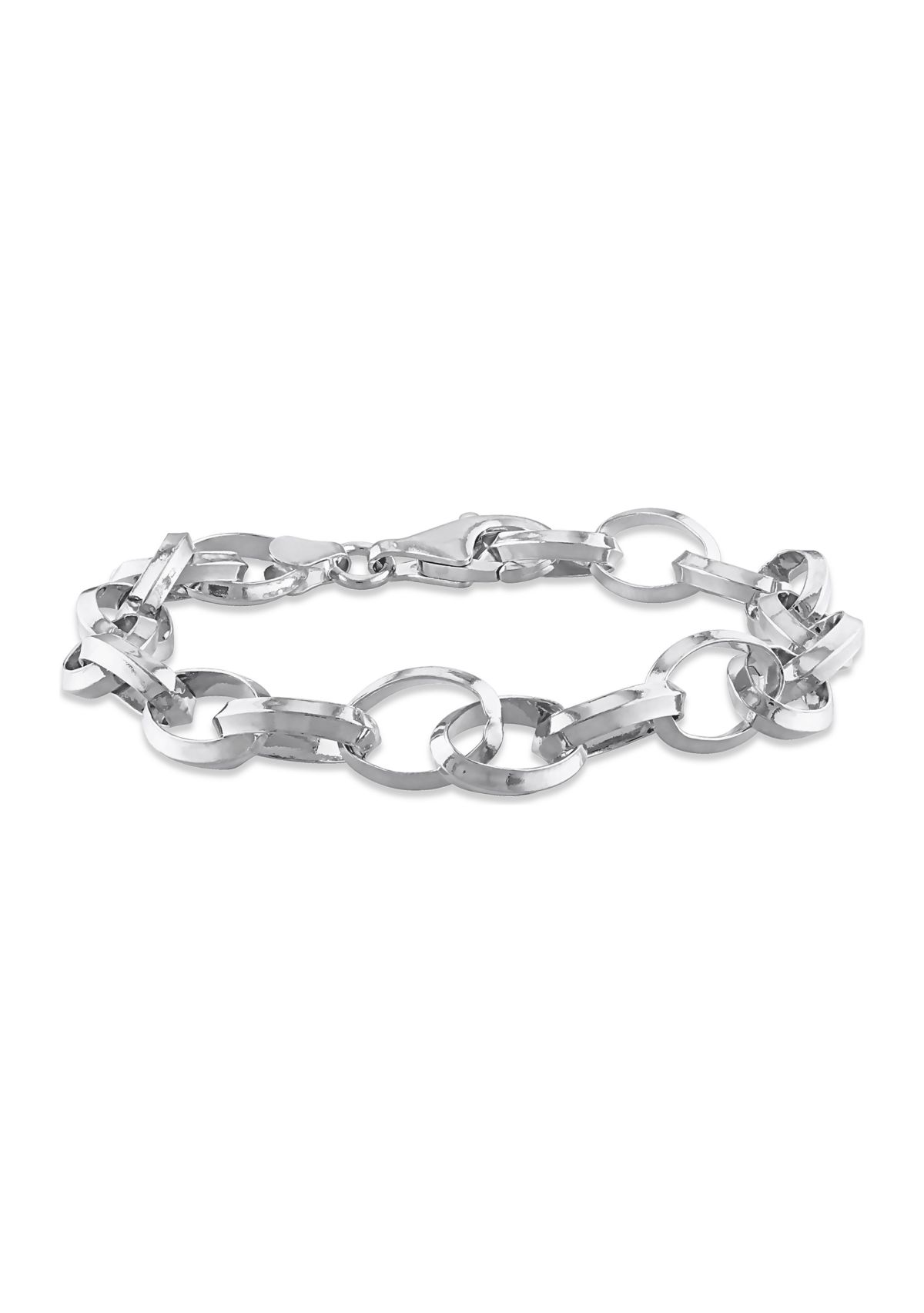 Sterling Silver Rolo Chain Bracelet, 7.5"