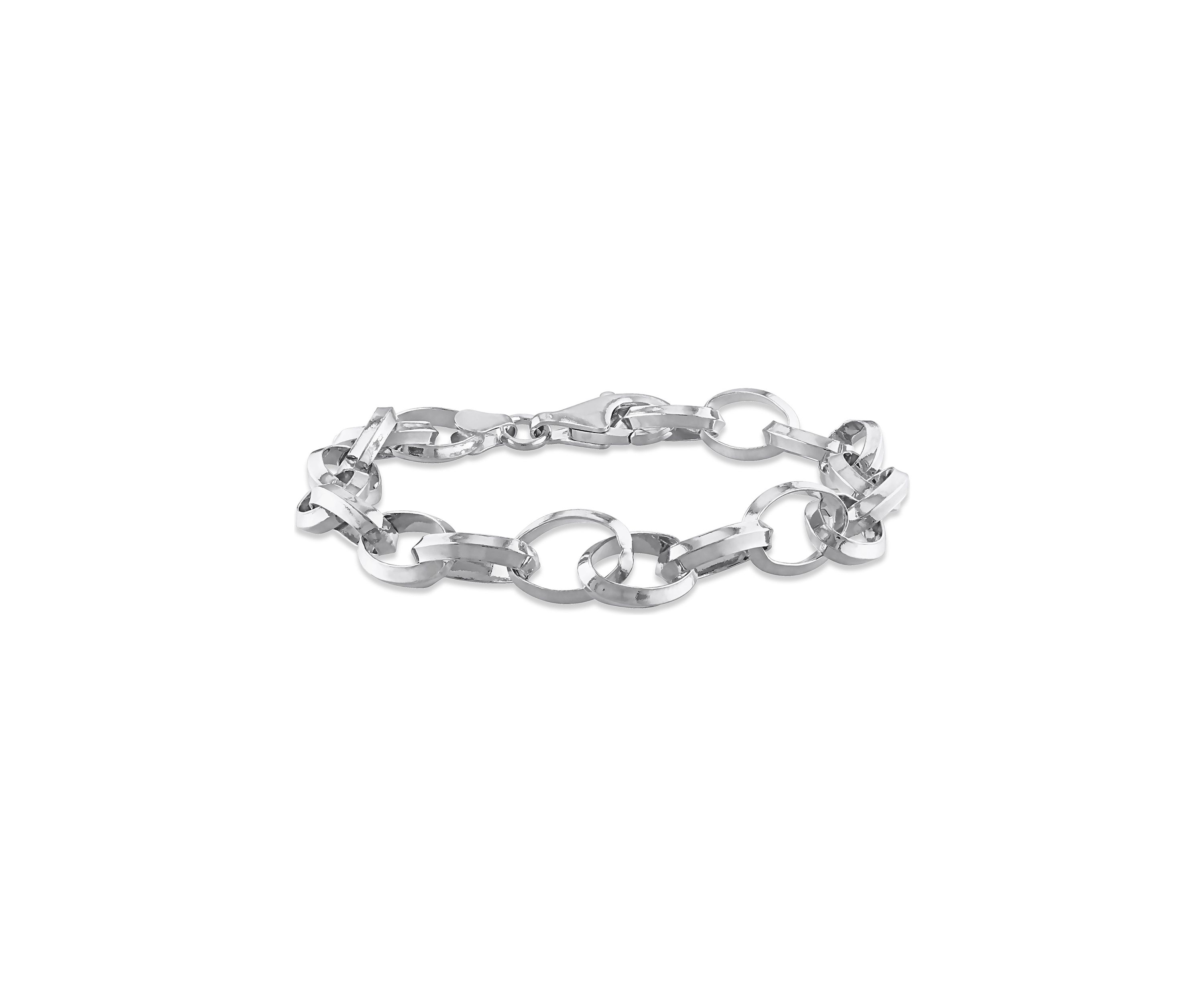 Sterling Silver Rolo Chain Bracelet, 7.5"