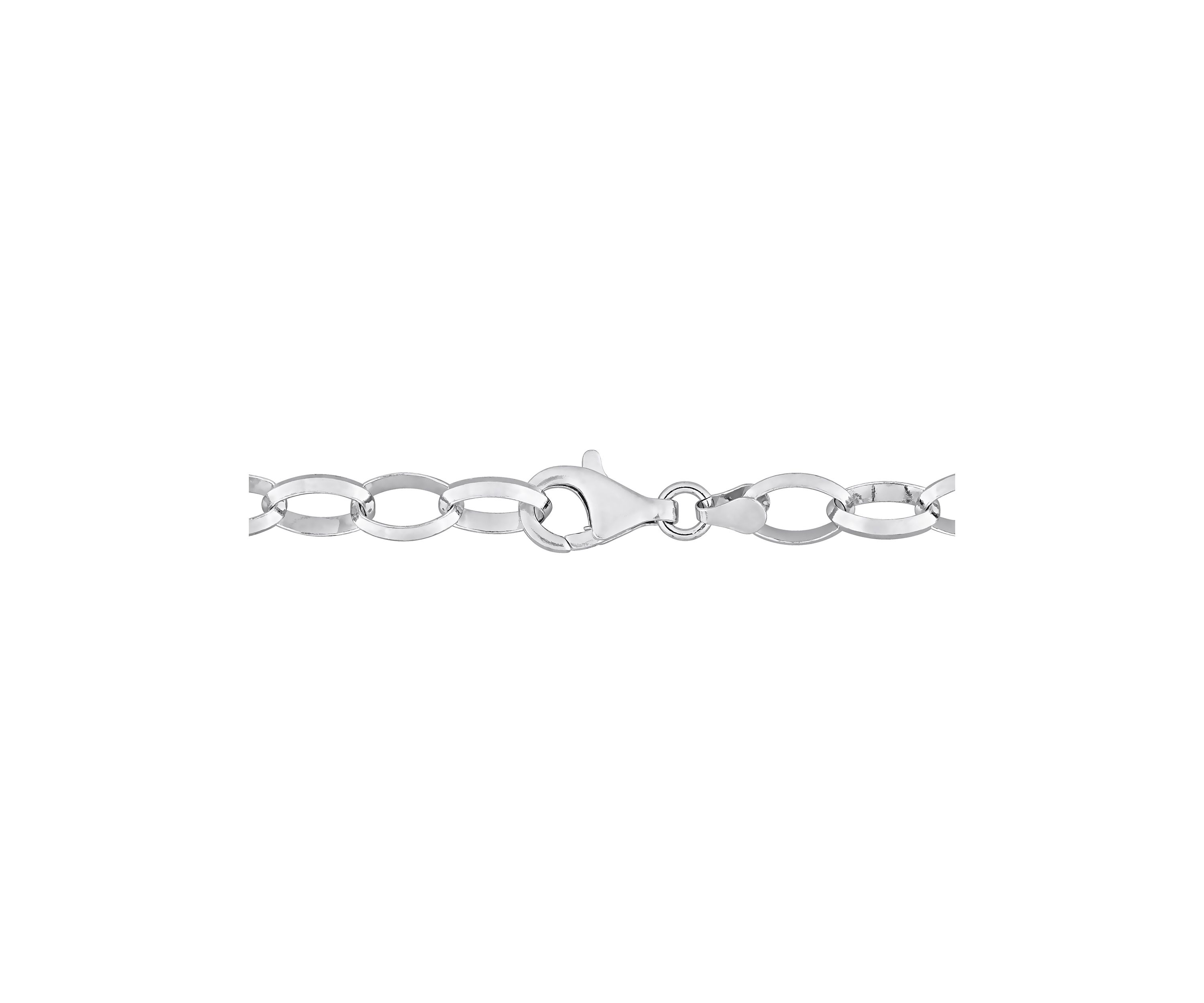 Sterling Silver Rolo Chain Bracelet, 7.5"