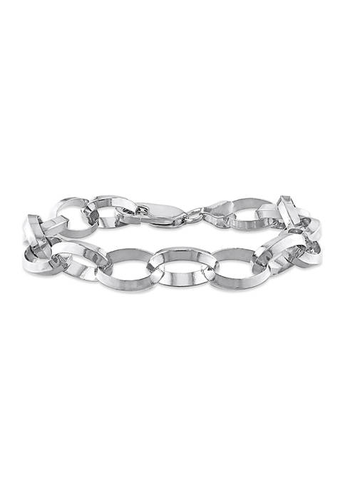Belk & Co. Sterling Silver Rolo Chain Bracelet