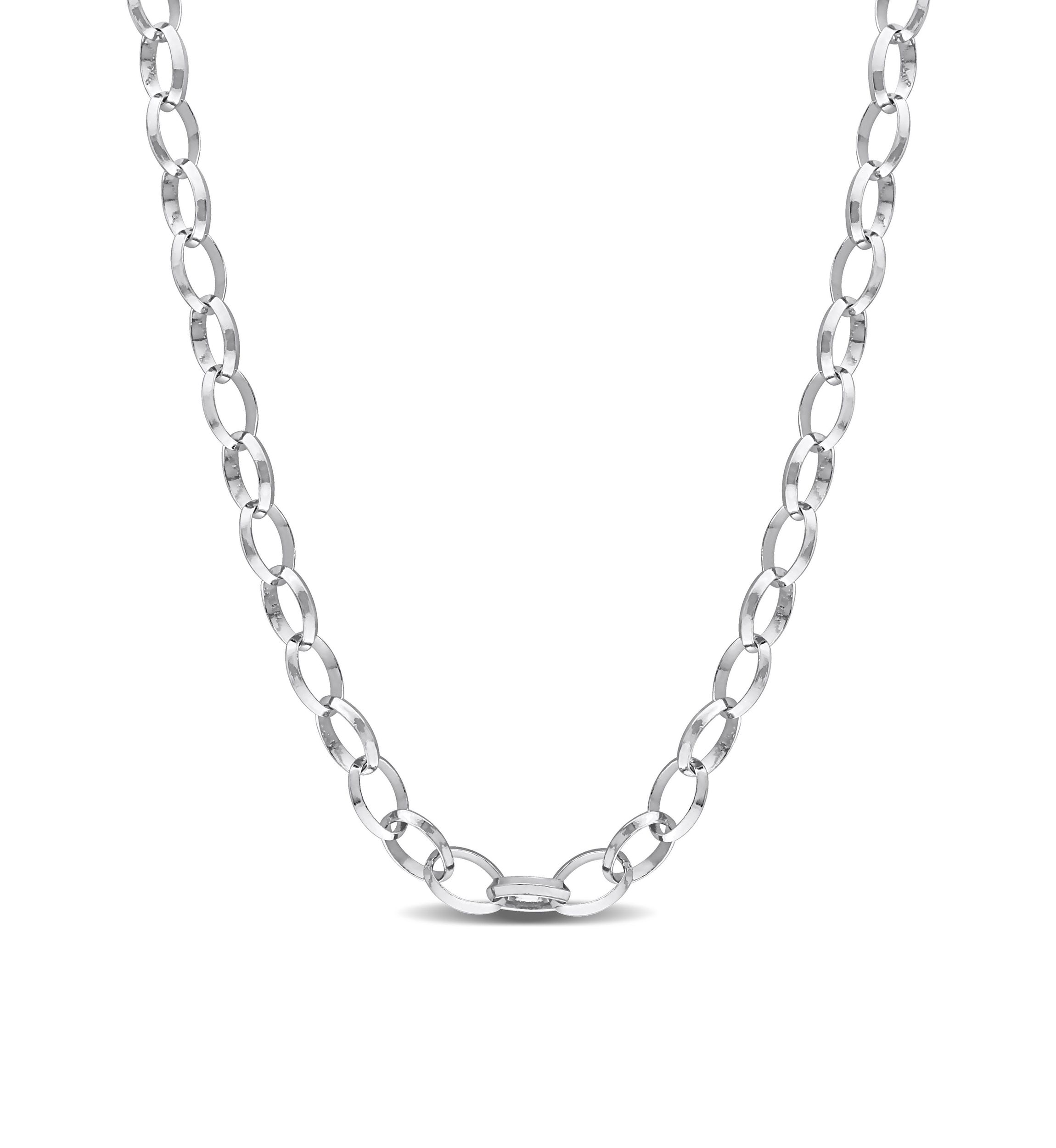 Sterling Silver Rolo Chain Necklace