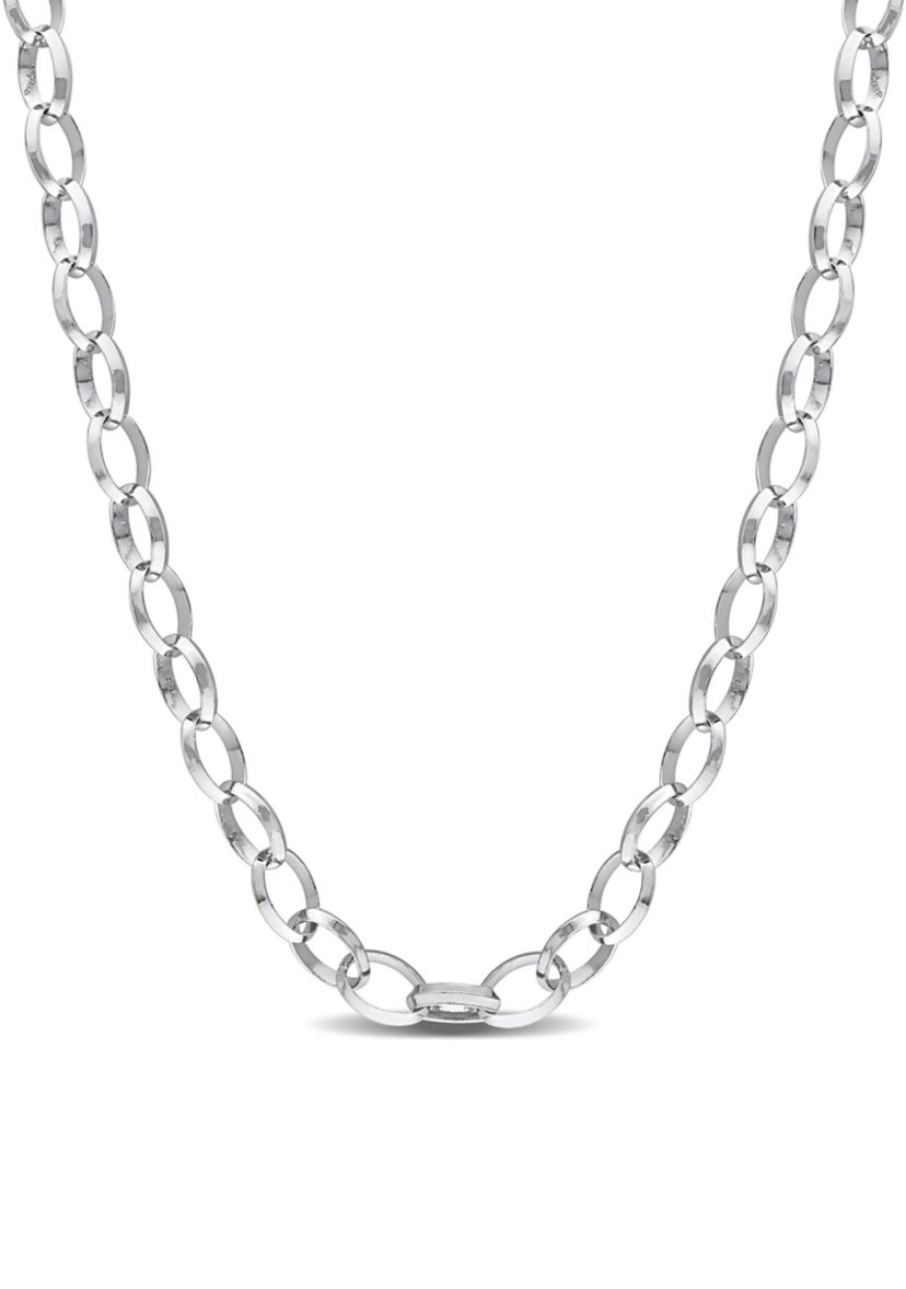 Sterling Silver Rolo Chain Necklace