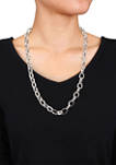 Sterling Silver 10.5 Millimeter Rolo Chain Necklace