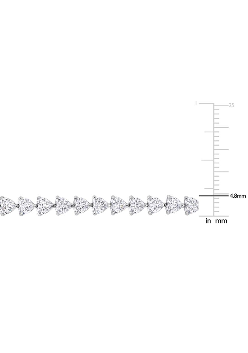 Lab Created 10 ct. t.g.w. Created White Sapphire Tennis Bracelet in Sterling Silver