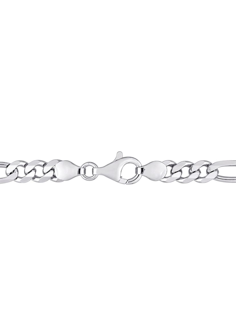 Lab Created 4.70 ct. t.g.w. Created Blue Sapphire Birthstone Link Bracelet in Sterling Silver