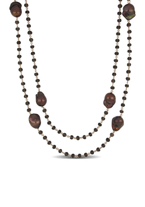 Belk & Co. Brown Freshwater Cultured Pearl Necklace